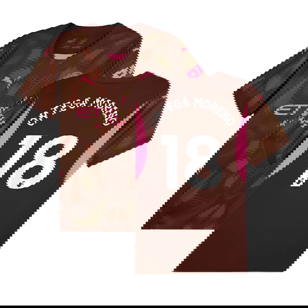 2024-2025 Man City Third Goalkeeper Shirt (Espresso Brown) (Ortega Moreno 18)