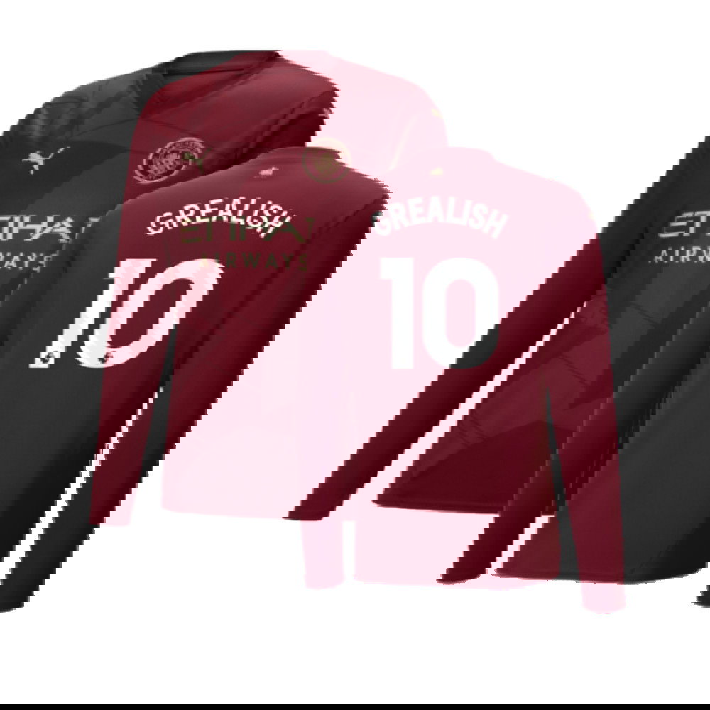 2024-2025 Man City Third Long Sleeve Shirt (Grealish 10)