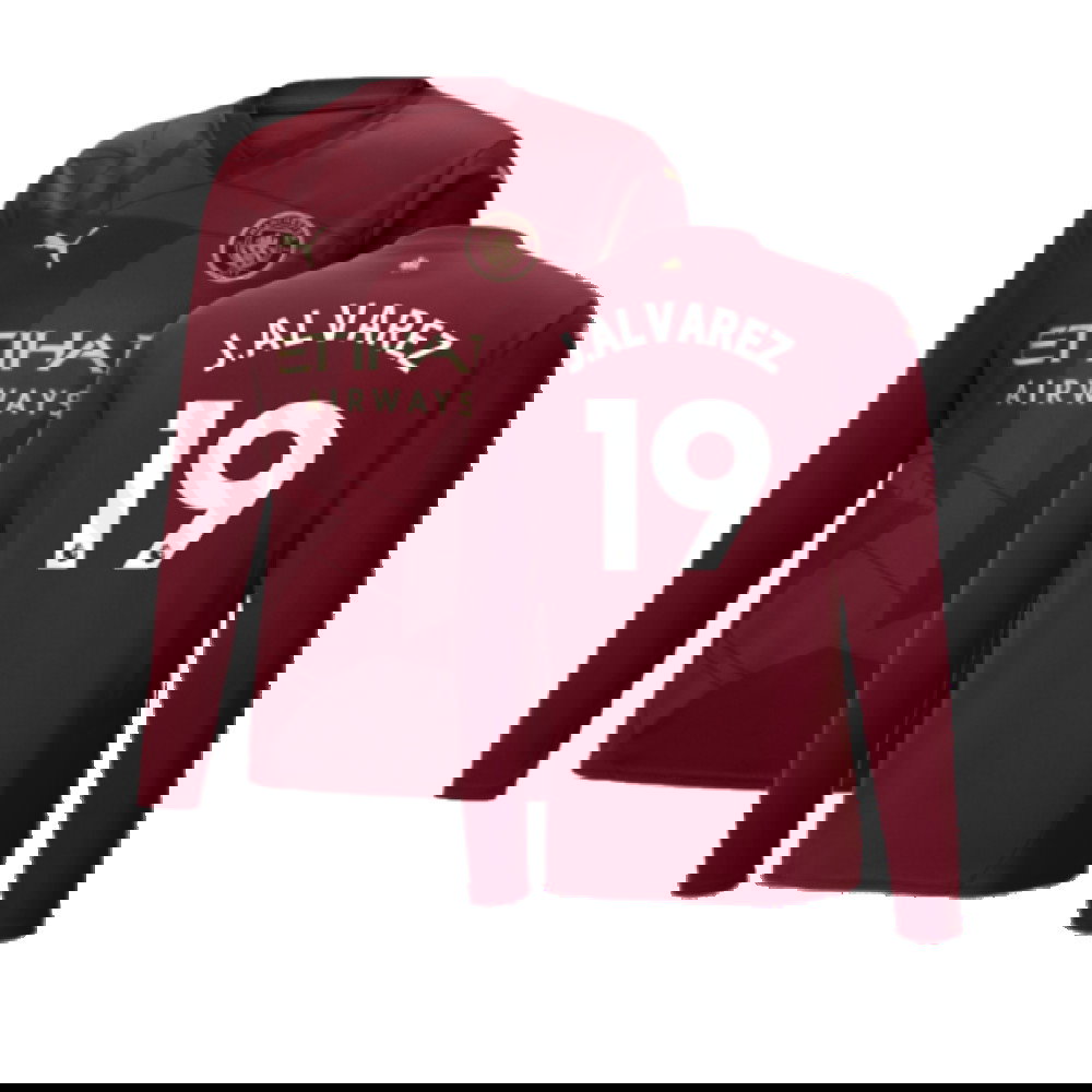 2024-2025 Man City Third Long Sleeve Shirt (J.Alvarez 19)