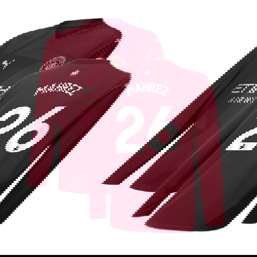 2024-2025 Man City Third Long Sleeve Shirt (Kids) (Mahrez 26)
