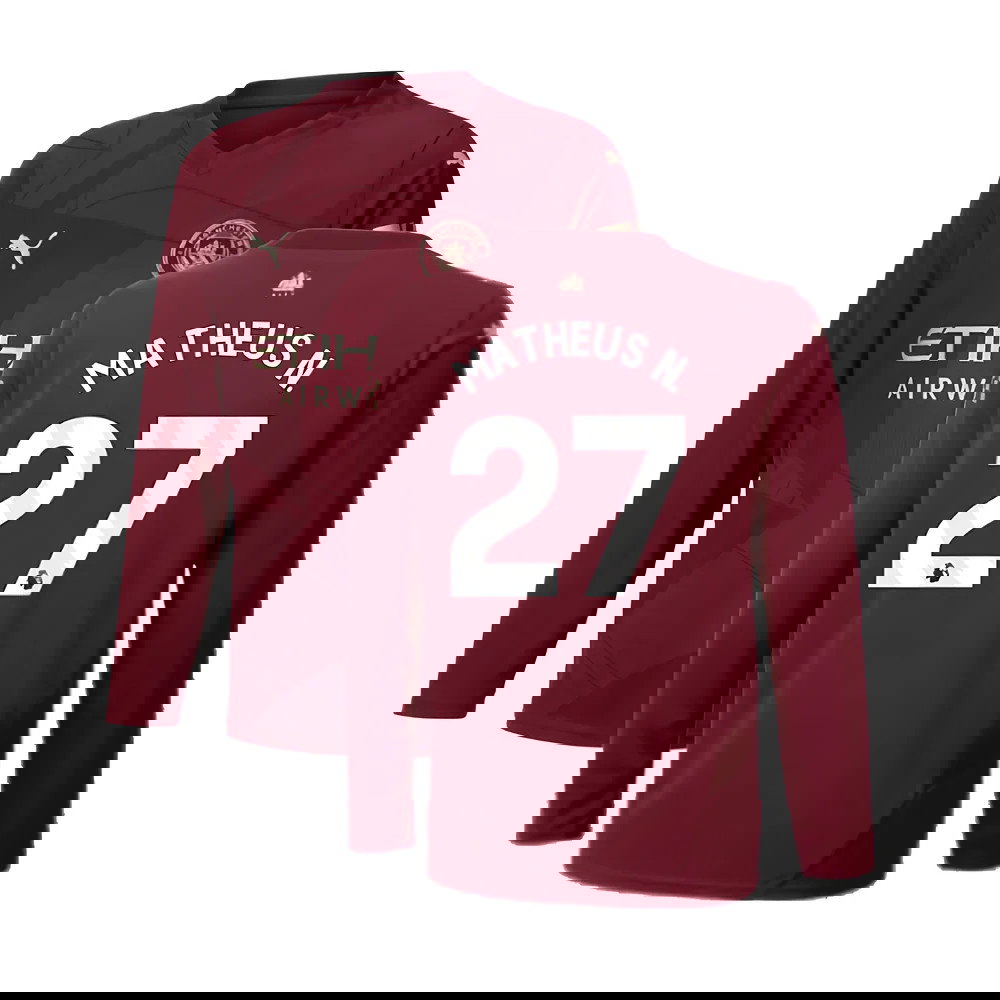 2024-2025 Man City Third Long Sleeve Shirt (Kids) (Matheus N. 27)