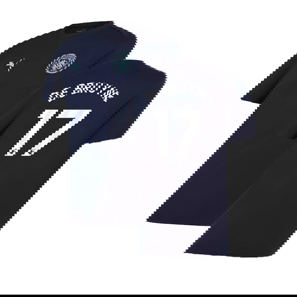 2024-2025 Man City Training Shirt (Inky Blue) - Kids (De Bruyne 17)