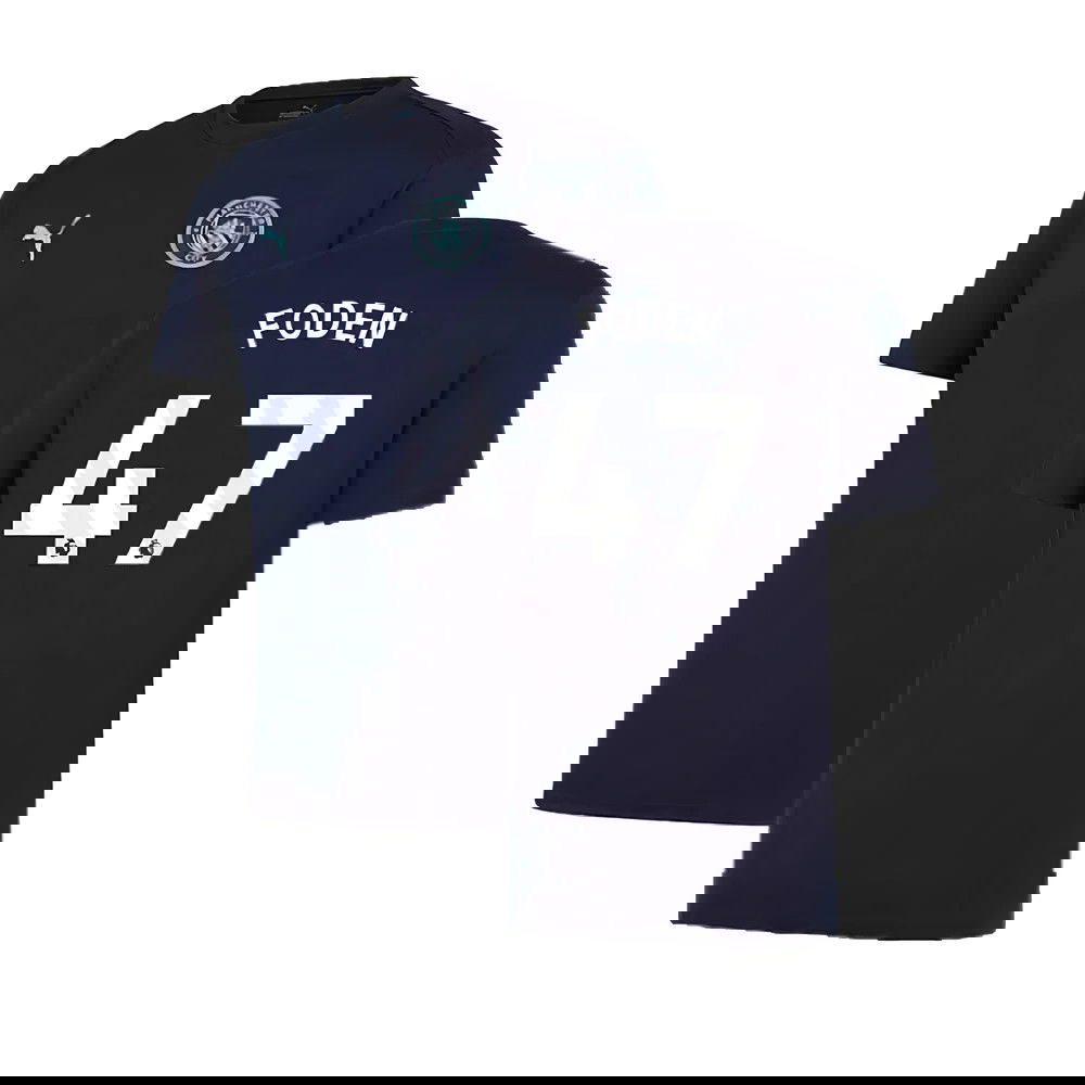 2024-2025 Man City Training Shirt (Inky Blue) - Kids (Foden 47)