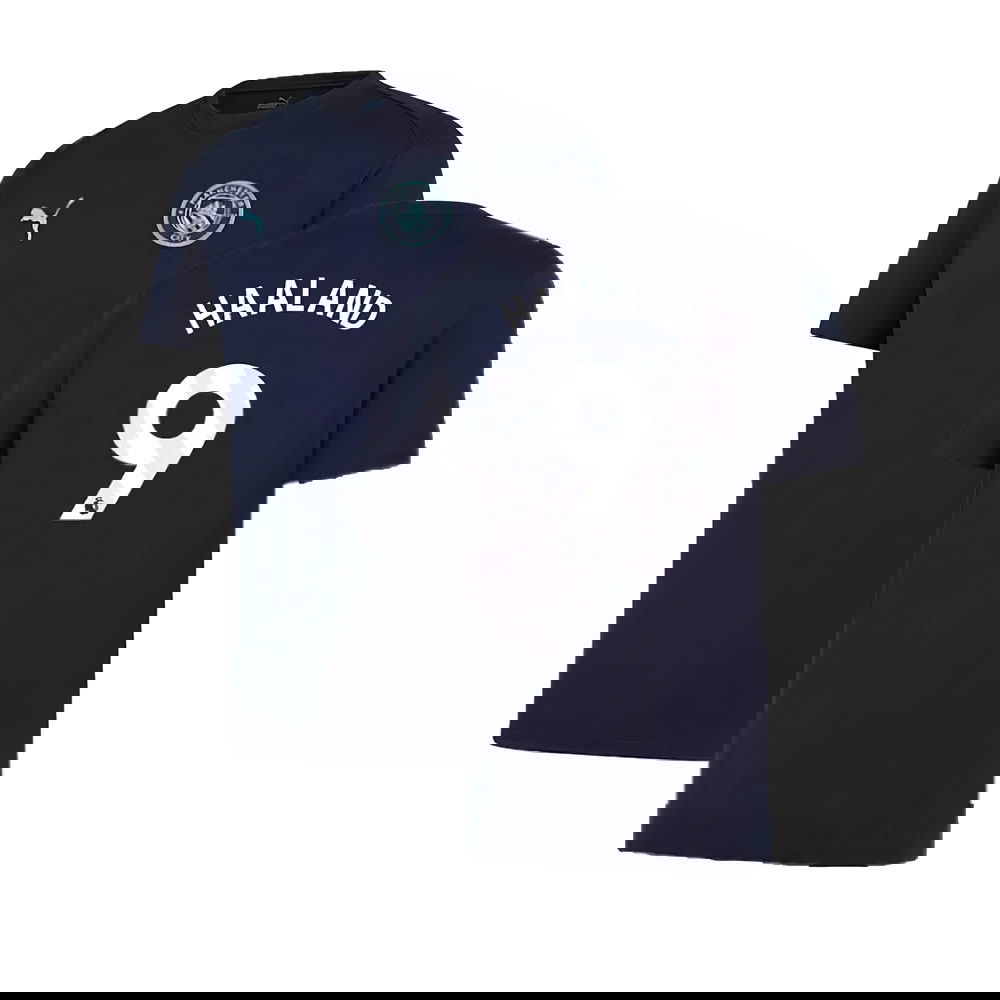 2024-2025 Man City Training Shirt (Inky Blue) - Kids (Haaland 9)