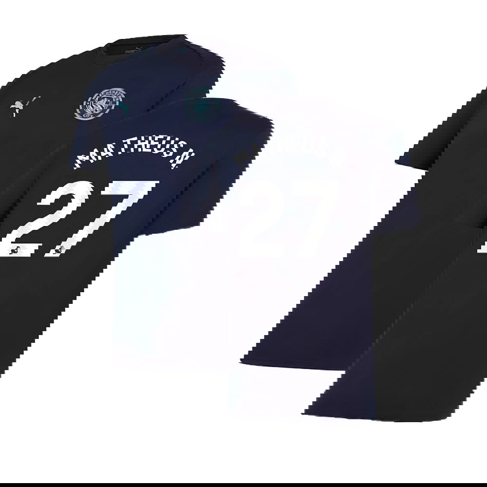 2024-2025 Man City Training Shirt (Inky Blue) - Kids (Matheus N. 27)