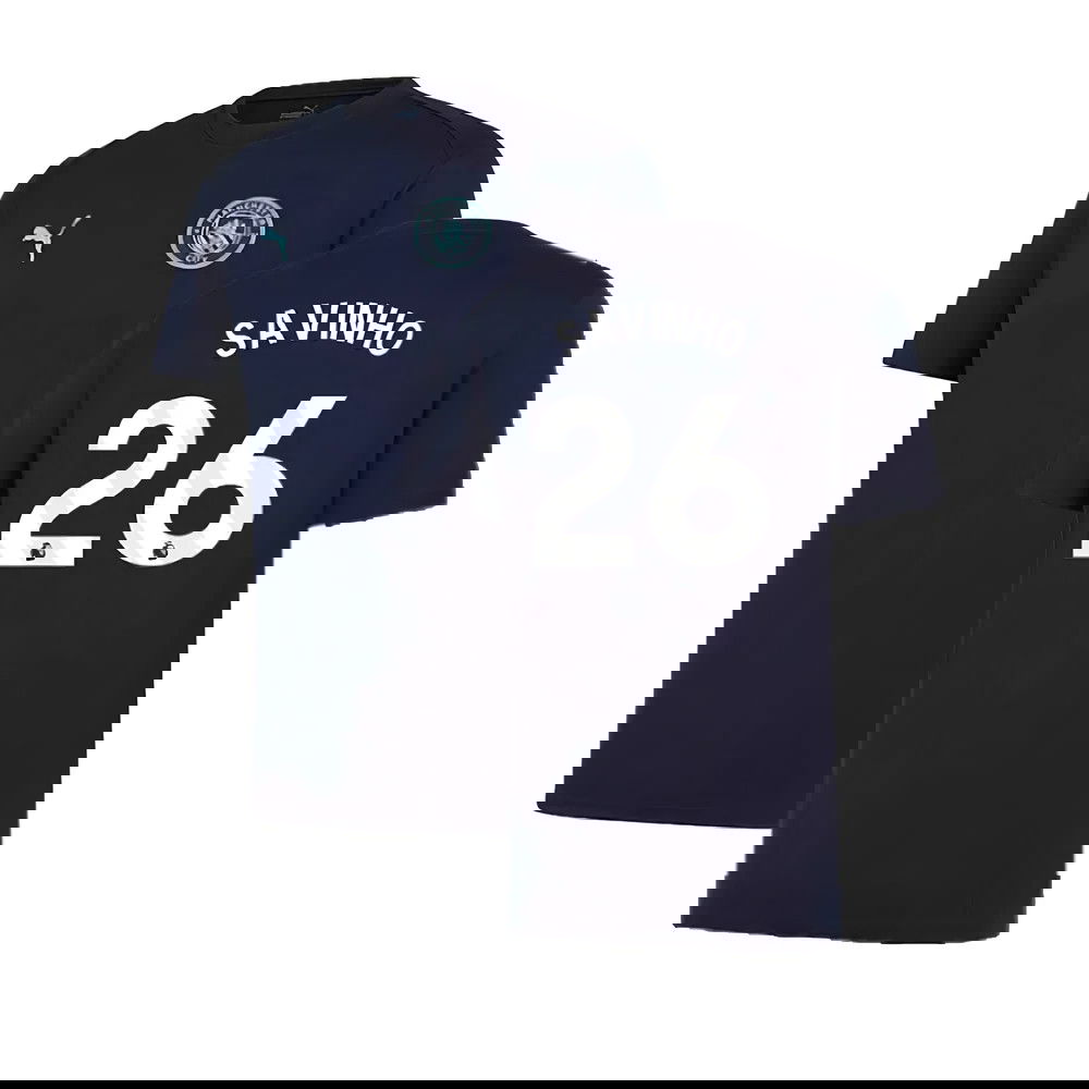 2024-2025 Man City Training Shirt (Inky Blue) - Kids (Savinho 26)