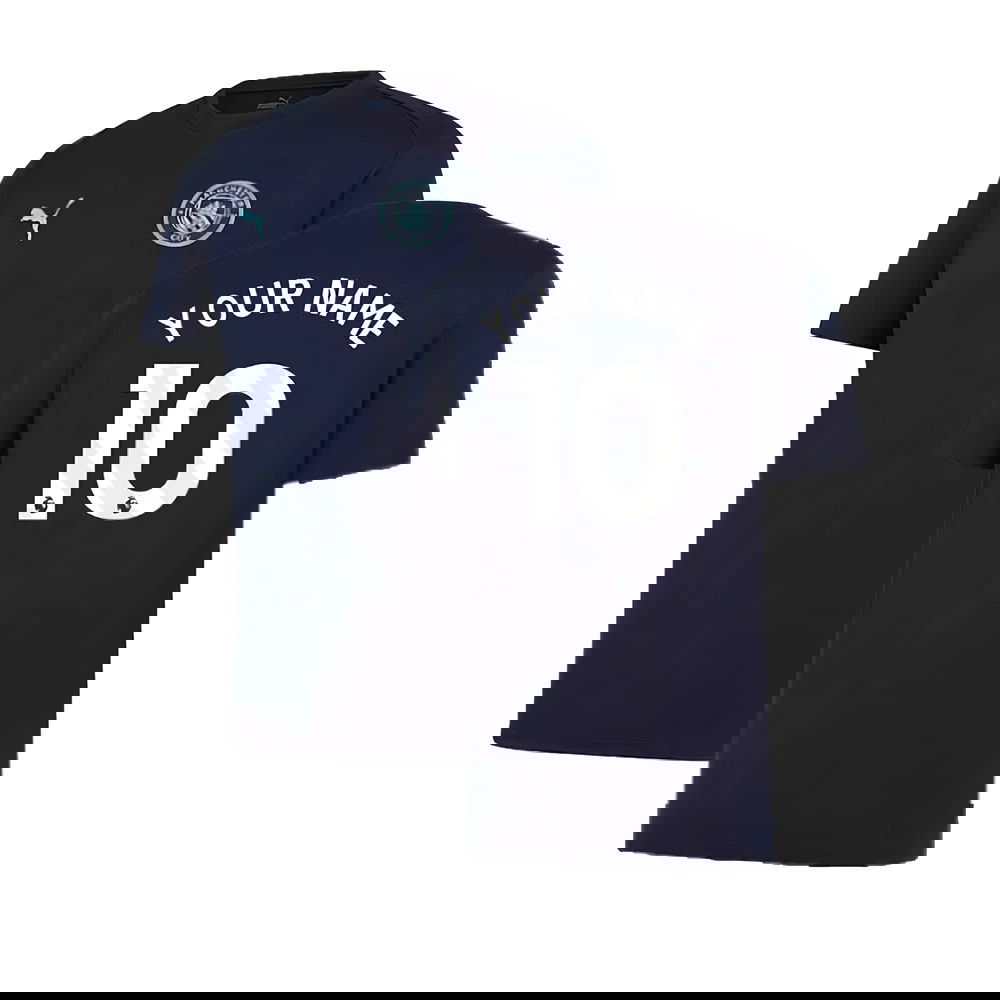 2024-2025 Man City Training Shirt (Inky Blue) - Kids (Your Name)