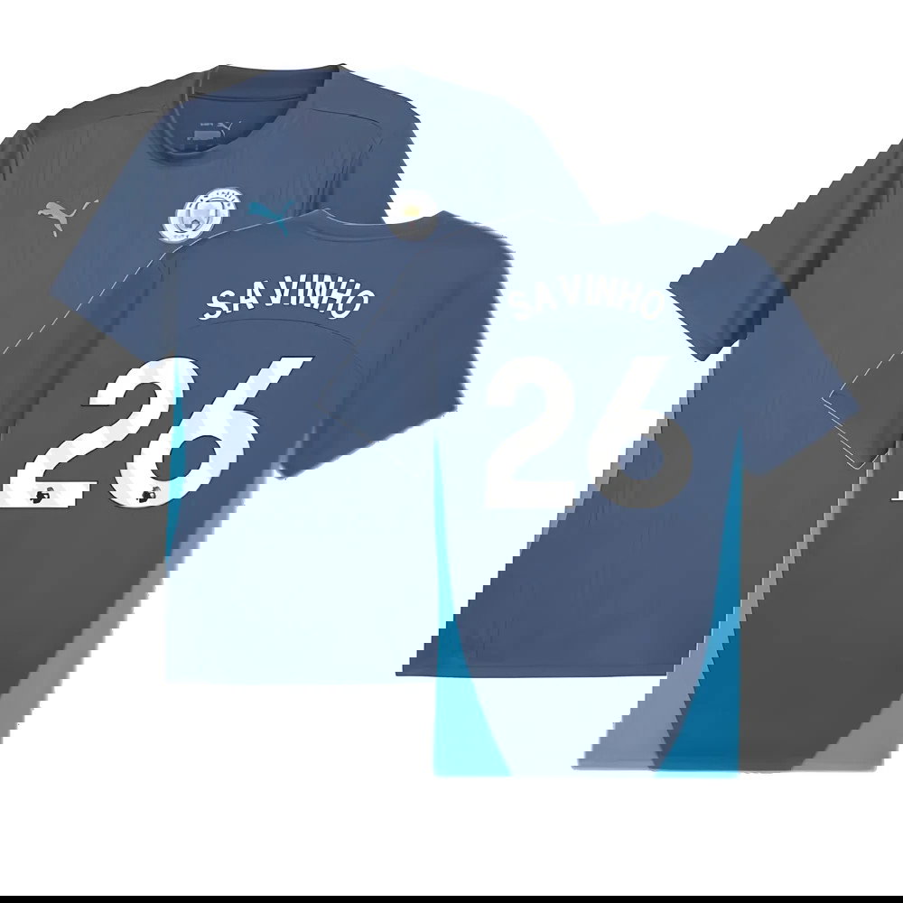 2024-2025 Man City Training Shirt (Inky Blue) (Savinho 26)