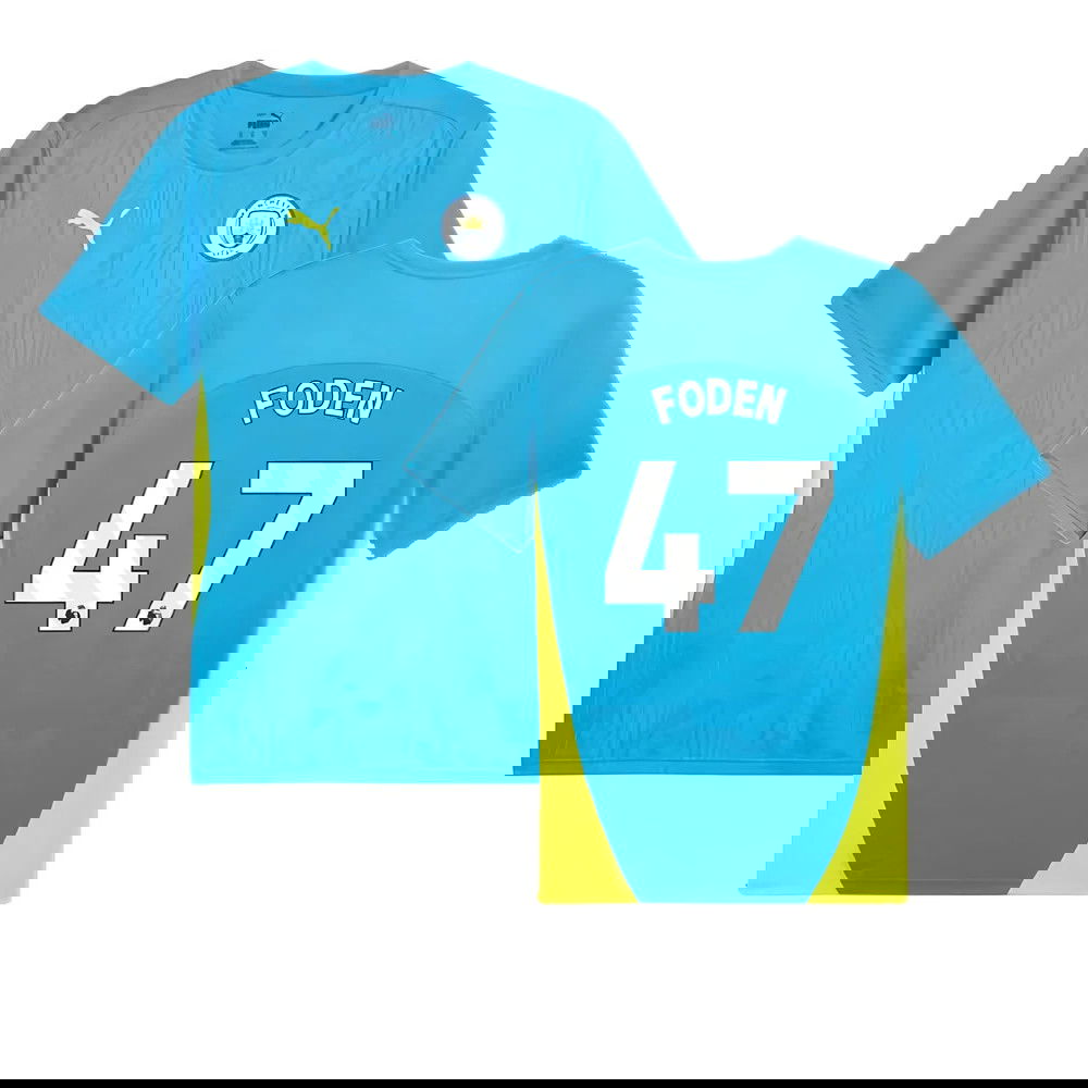 2024-2025 Man City Training Shirt (Magic Blue) (Foden 47)