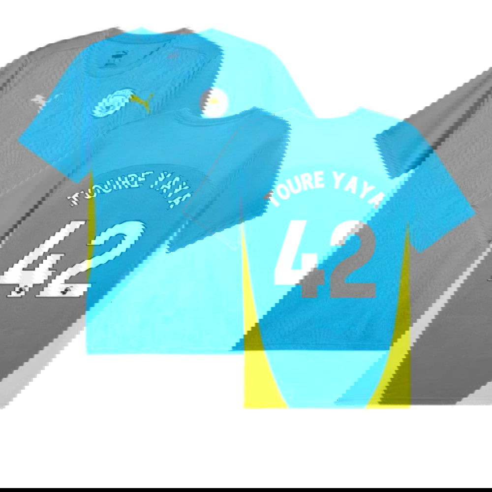 2024-2025 Man City Training Shirt (Magic Blue) (Toure Yaya 42)