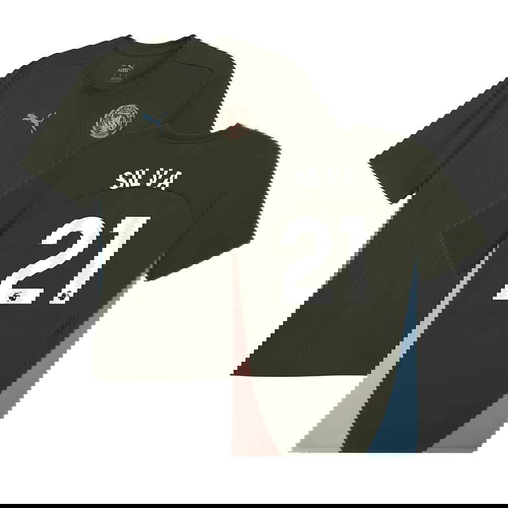 2024-2025 Man City Training Shirt (Myrtle) (Silva 21)
