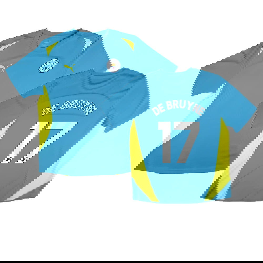 2024-2025 Man City Training Shirt Pro (Blue) (De Bruyne 17)