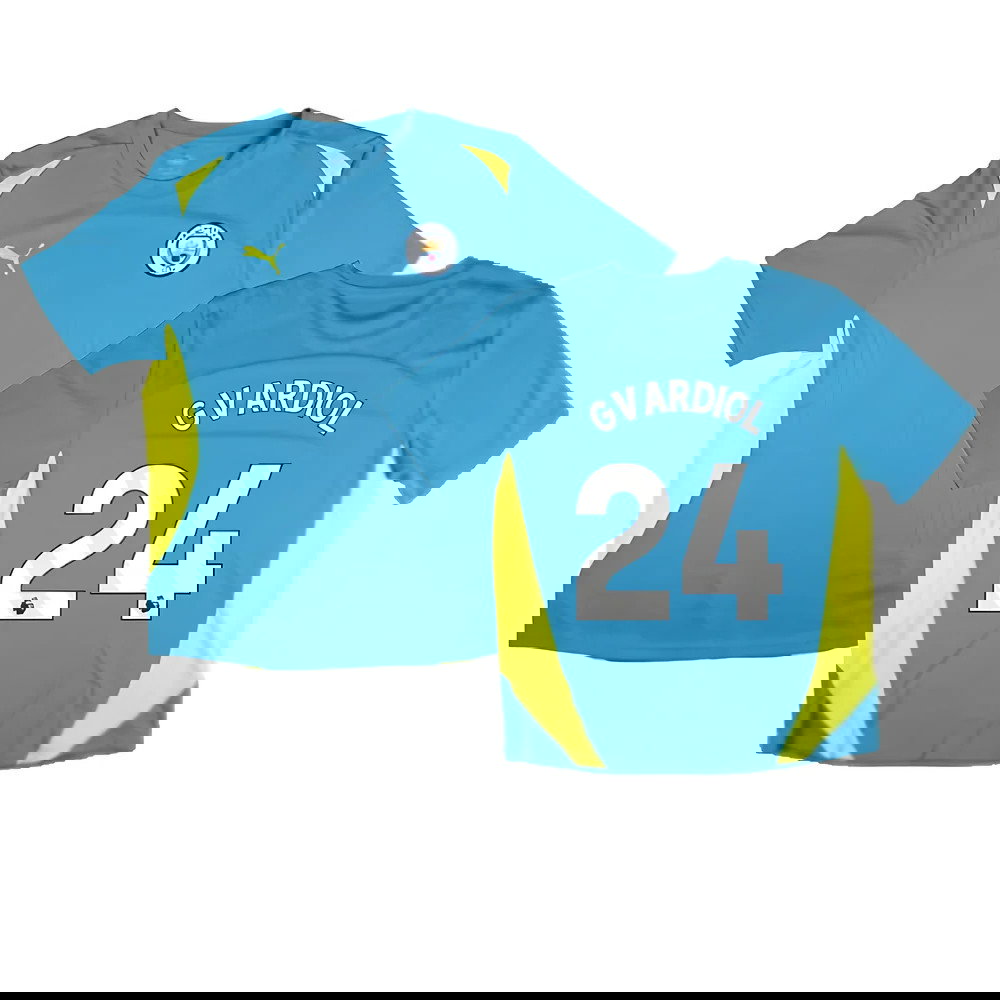 2024-2025 Man City Training Shirt Pro (Blue) (Gvardiol 24)