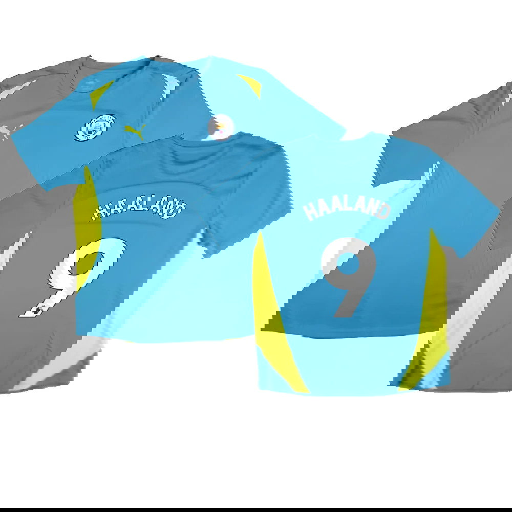 2024-2025 Man City Training Shirt Pro (Blue) (Haaland 9)