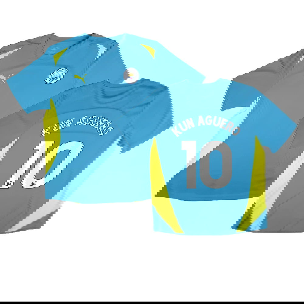 2024-2025 Man City Training Shirt Pro (Blue) (Kun Aguero 10)