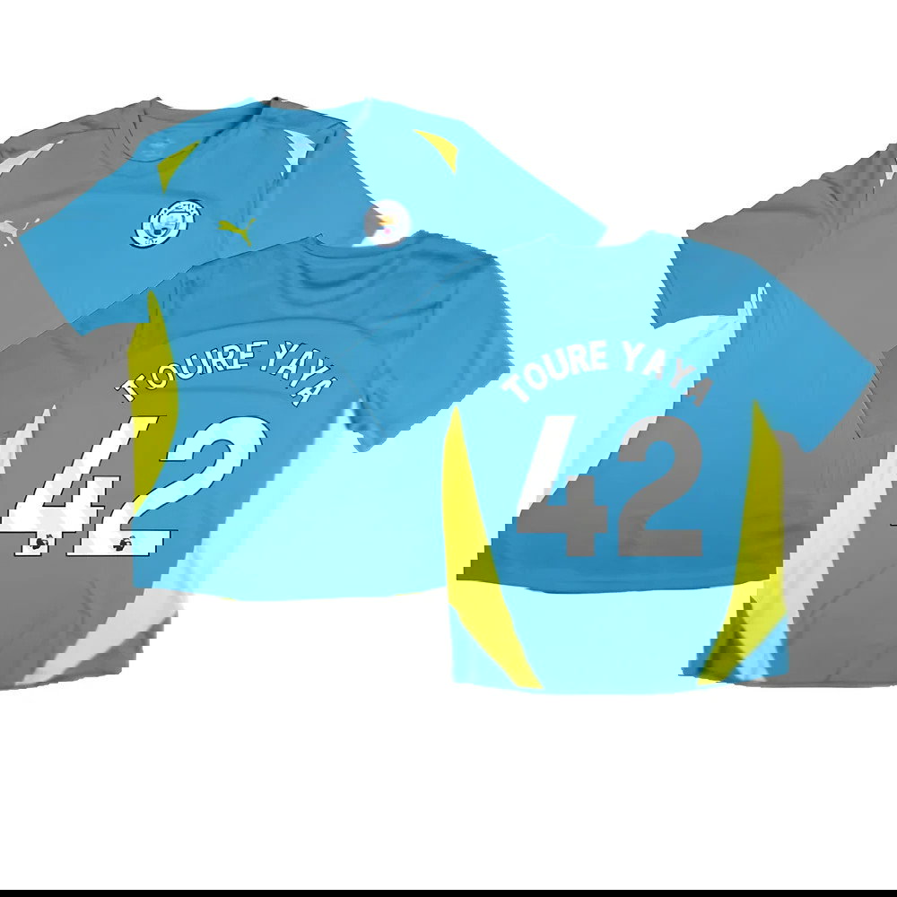 2024-2025 Man City Training Shirt Pro (Blue) (Toure Yaya 42)