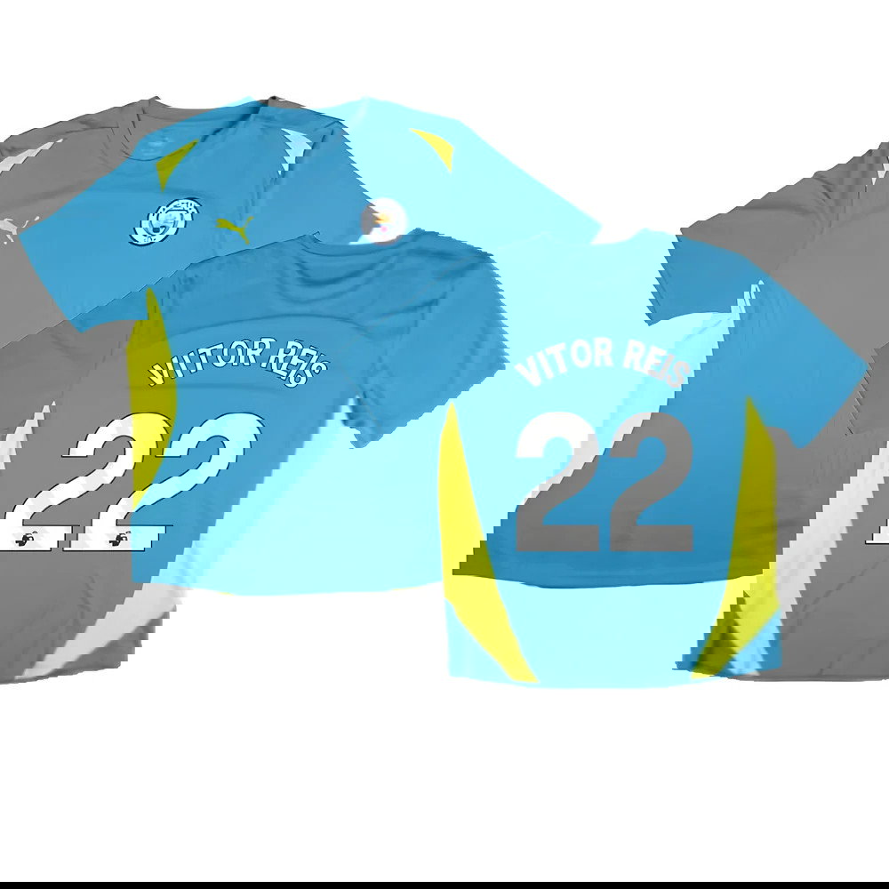 2024-2025 Man City Training Shirt Pro (Blue) (Vitor Reis 22)