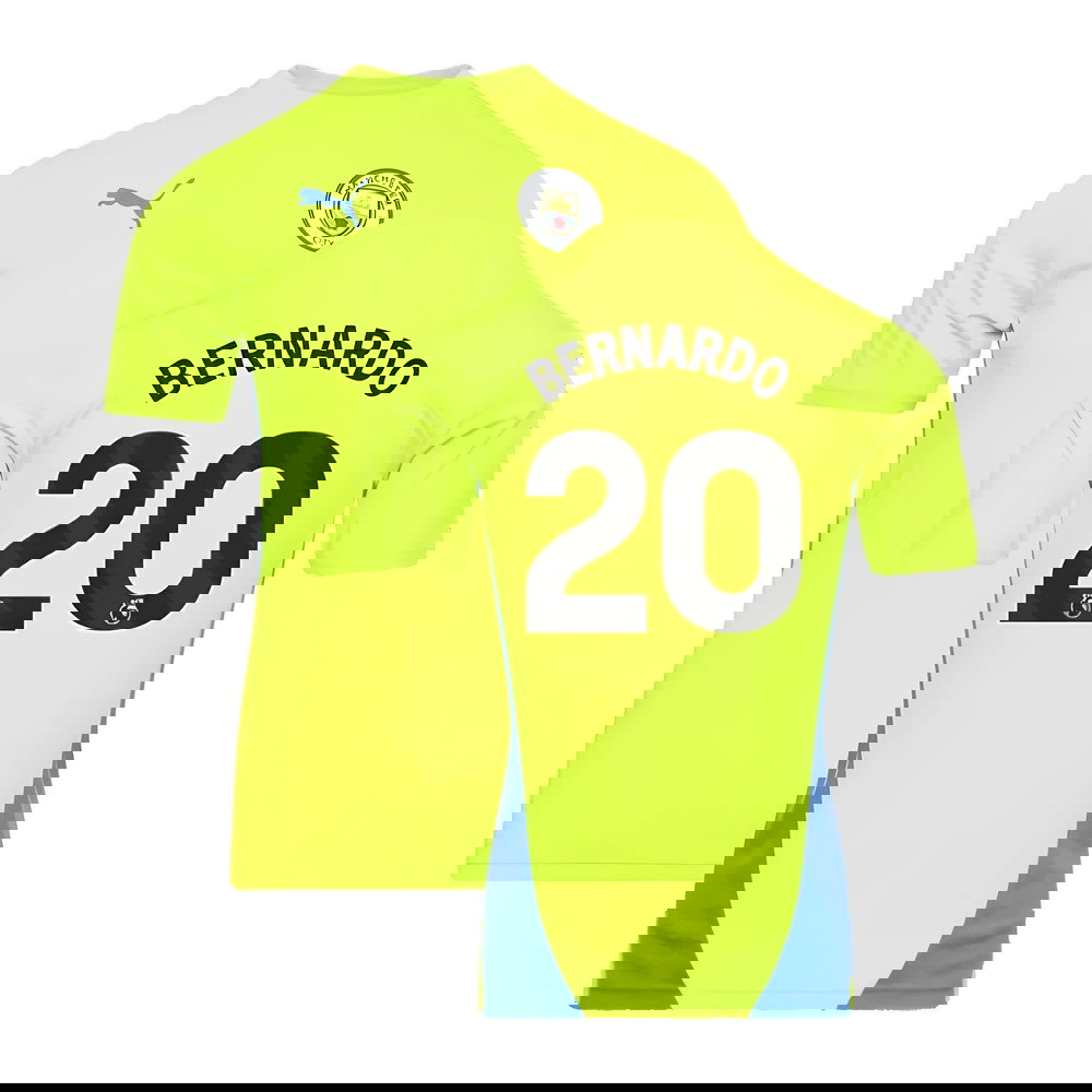 2024-2025 Man City Training Shirt (Yellow Glow) (Bernardo 20)