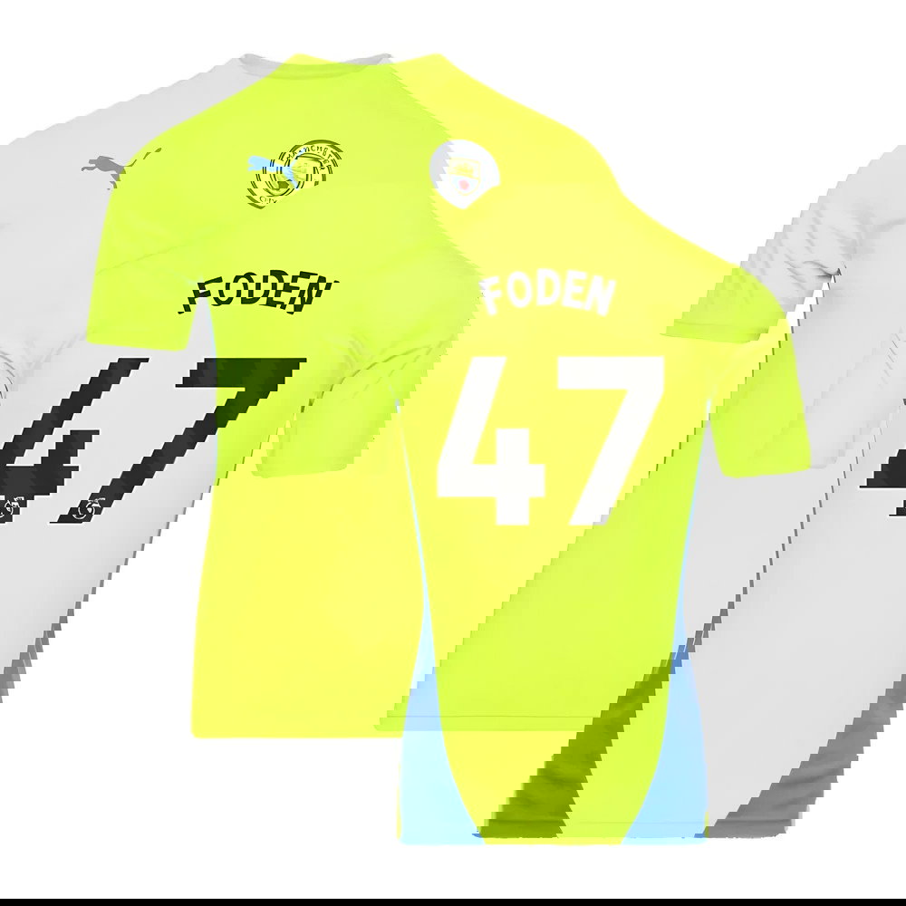 2024-2025 Man City Training Shirt (Yellow Glow) (Foden 47)