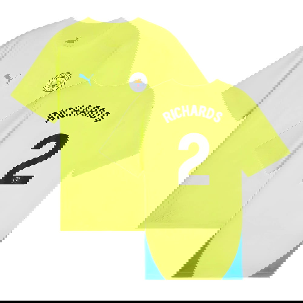 2024-2025 Man City Training Shirt (Yellow Glow) - Kids (Richards 2)