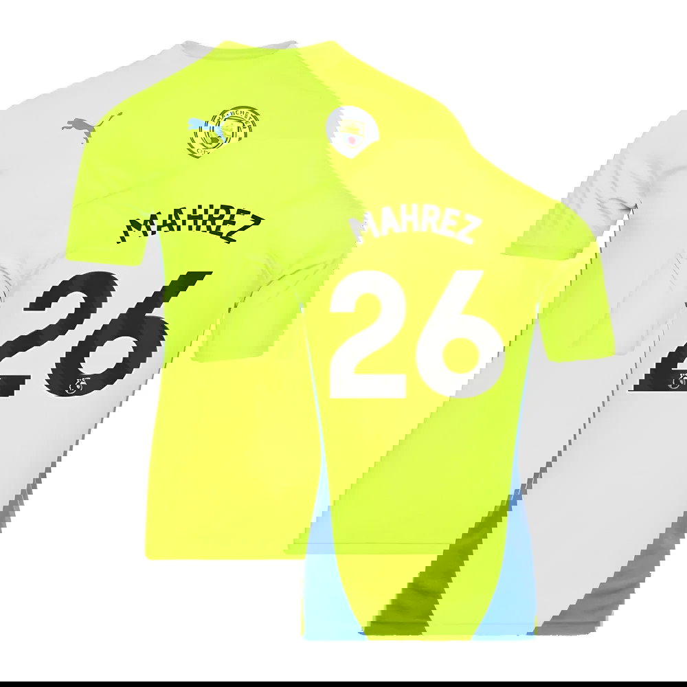 2024-2025 Man City Training Shirt (Yellow Glow) (Mahrez 26)