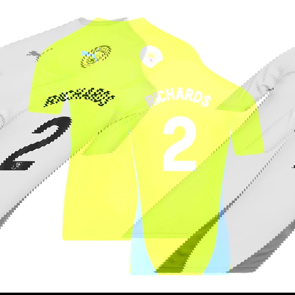 2024-2025 Man City Training Shirt (Yellow Glow) (Richards 2)