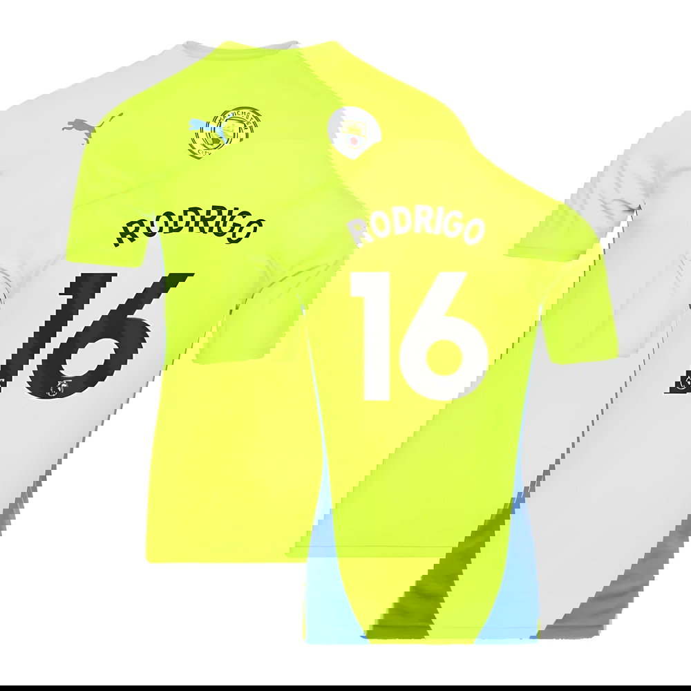 2024-2025 Man City Training Shirt (Yellow Glow) (Rodrigo 16)