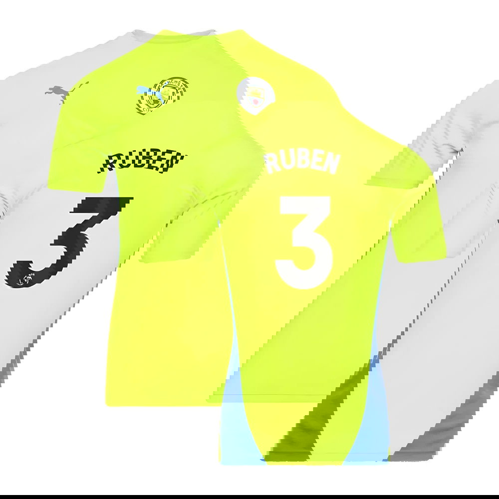 2024-2025 Man City Training Shirt (Yellow Glow) (Ruben 3)