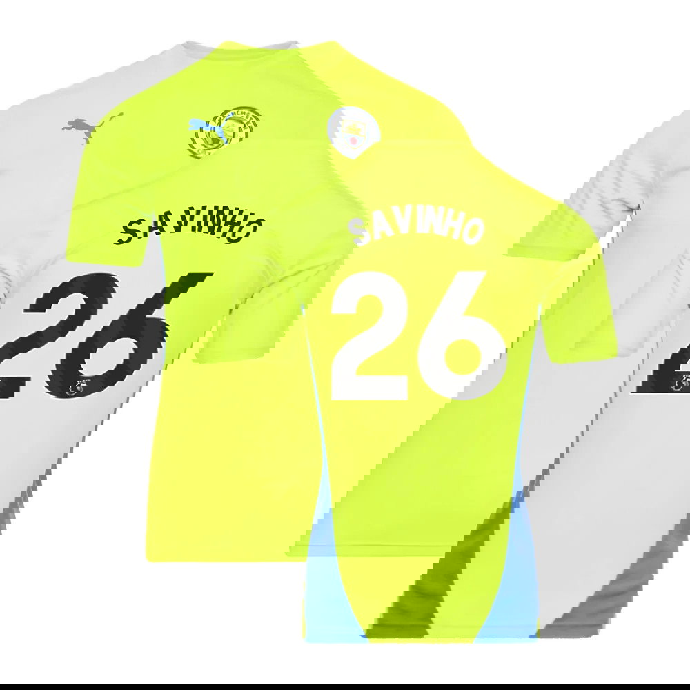 2024-2025 Man City Training Shirt (Yellow Glow) (Savinho 26)