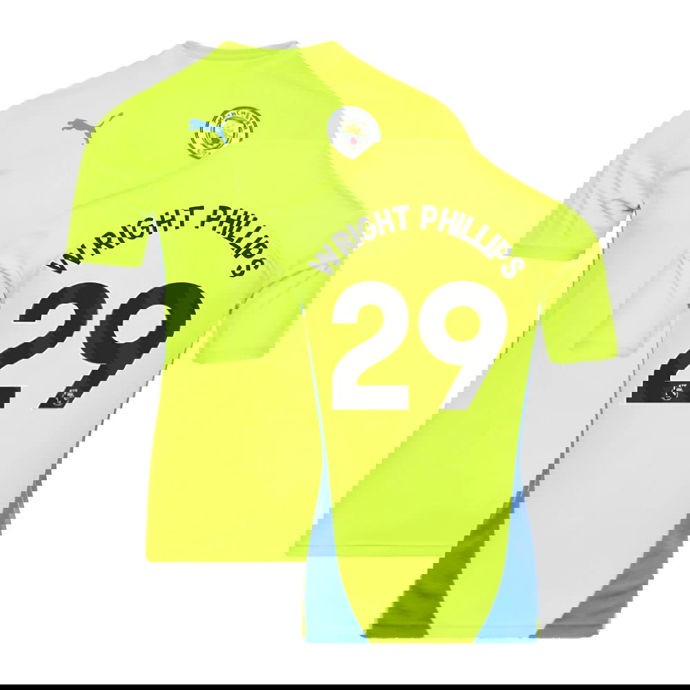 2024-2025 Man City Training Shirt (Yellow Glow) (Wright Phillips 29)