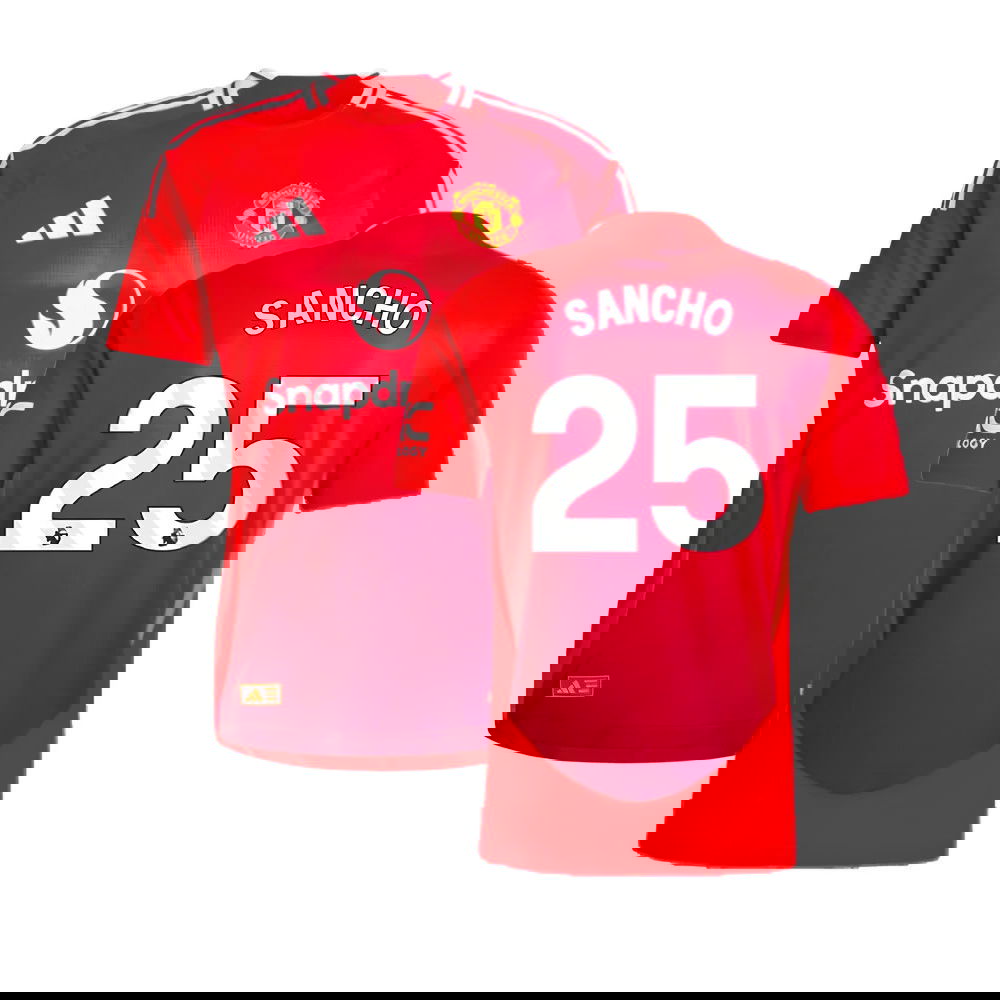 2024-2025 Man Utd Authentic Home Shirt (Sancho 25)