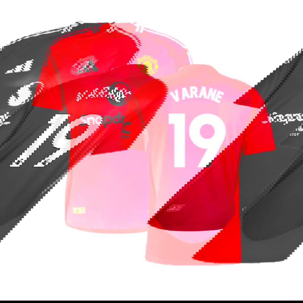 2024-2025 Man Utd Authentic Home Shirt (Varane 19)