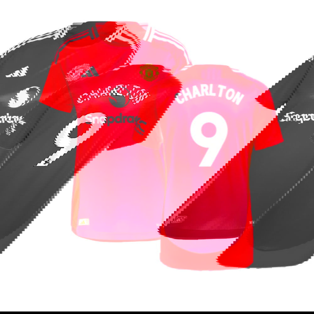 2024-2025 Man Utd Authentic Home Shirt (Womens) (Charlton 9)