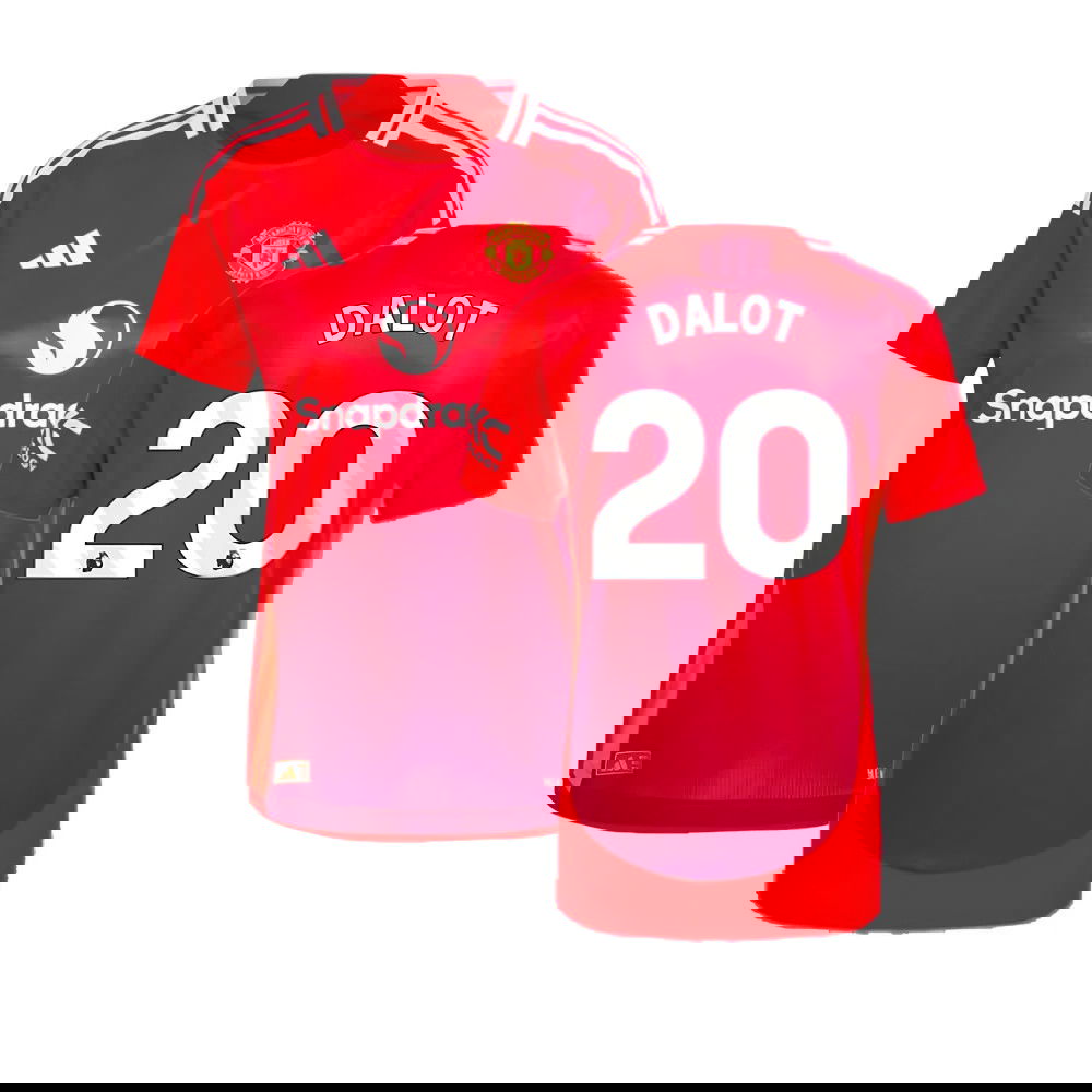 2024-2025 Man Utd Authentic Home Shirt (Womens) (Dalot 20)