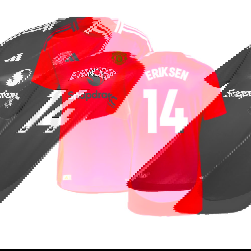 2024-2025 Man Utd Authentic Home Shirt (Womens) (Eriksen 14)