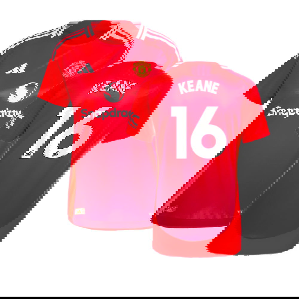 2024-2025 Man Utd Authentic Home Shirt (Womens) (Keane 16)