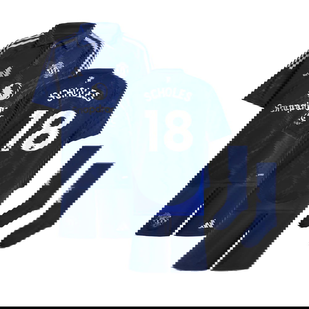 2024-2025 Man Utd Away Mini Kit (Scholes 18)