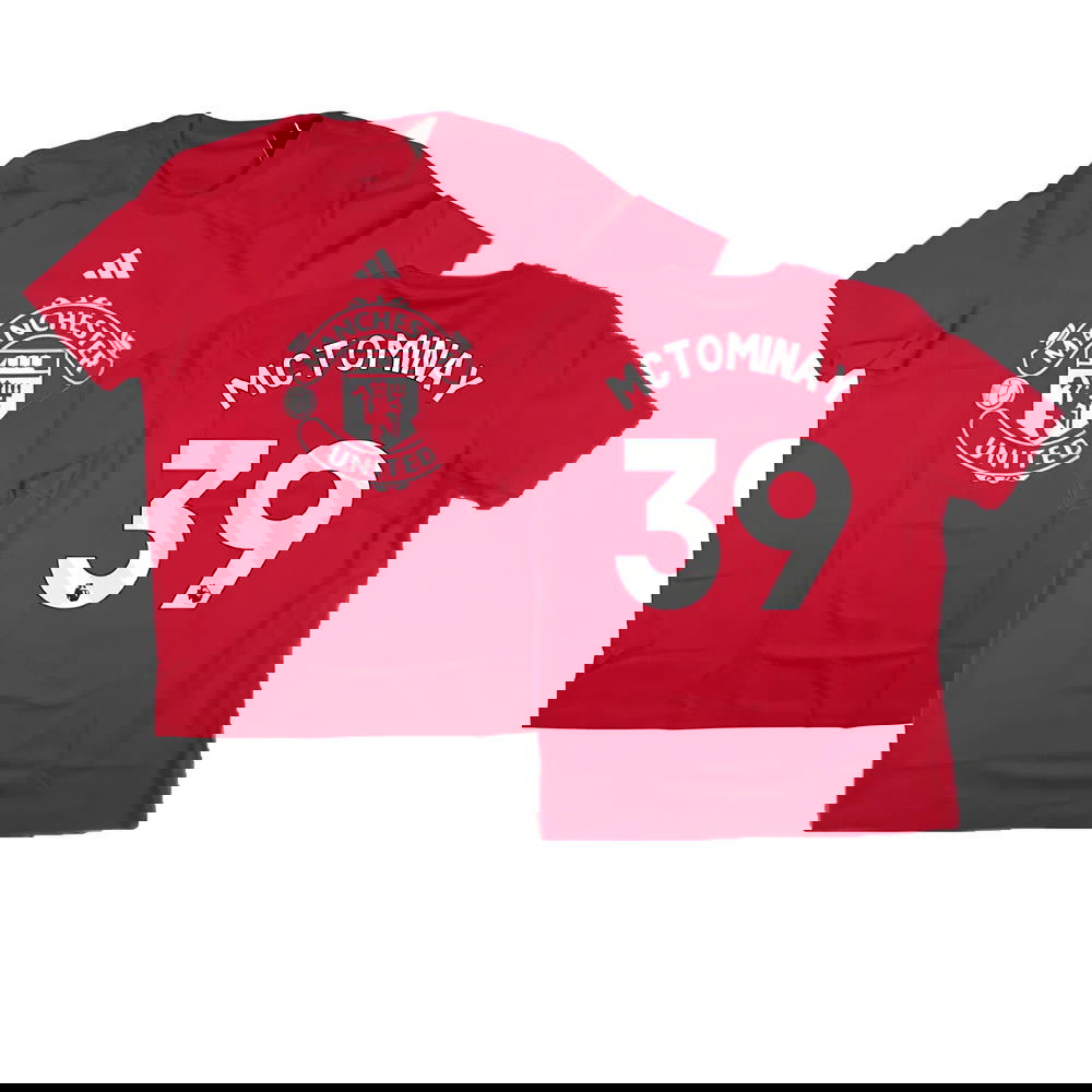 2024-2025 Man Utd DNA Graphic Tee (Red) (McTominay 39)