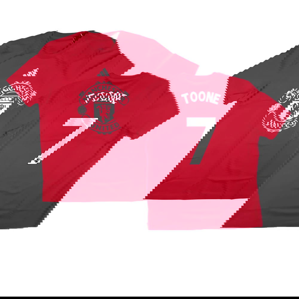 2024-2025 Man Utd DNA Graphic Tee (Red) (Toone 7)