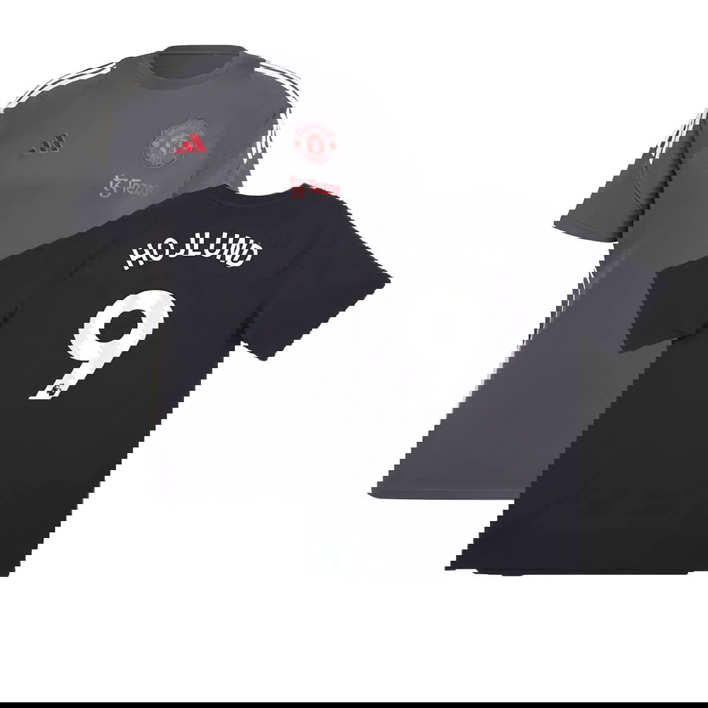 2024-2025 Man Utd EU Training Tee (Carbon) (Hojlund 9)