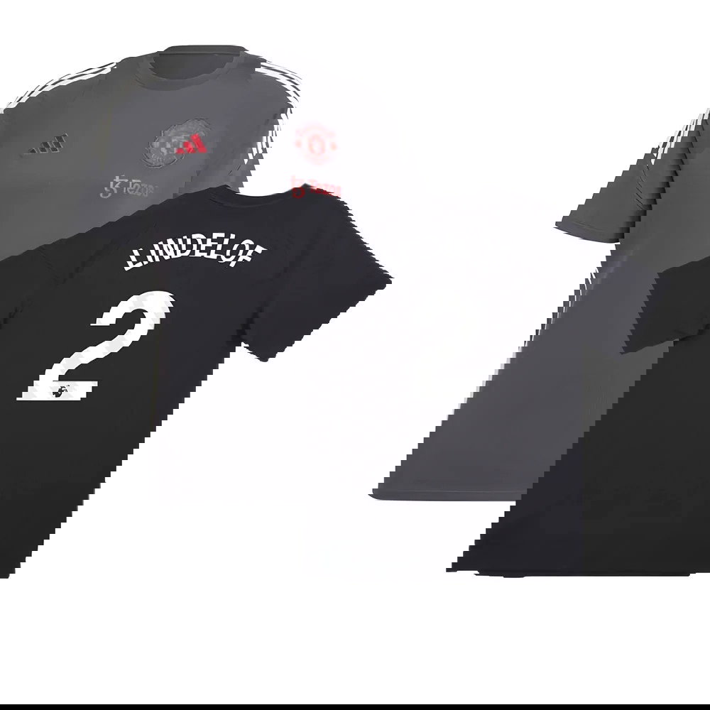 2024-2025 Man Utd EU Training Tee (Carbon) (Lindelof 2)
