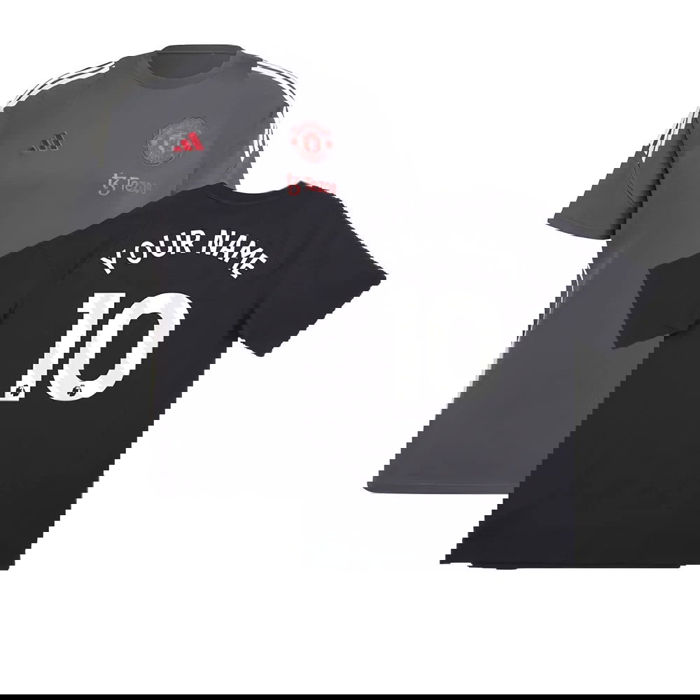 2024-2025 Man Utd EU Training Tee (Carbon) (Your Name)