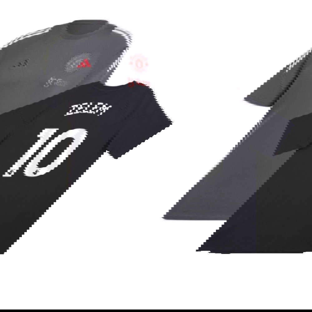 2024-2025 Man Utd EU Training Tee (Carbon) (Zelem 10)