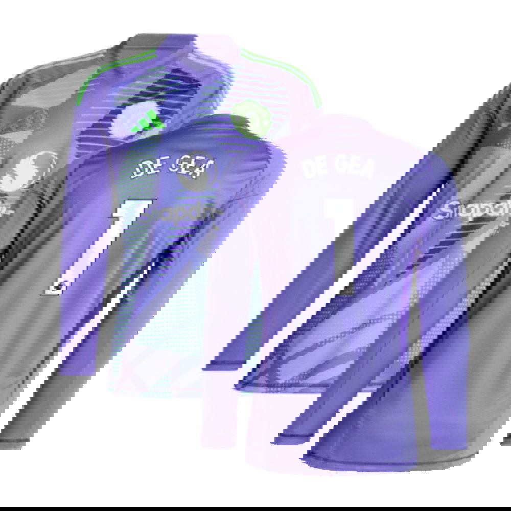 2024-2025 Man Utd Home LS Goalkeeper Shirt (Purple) (De Gea 1)