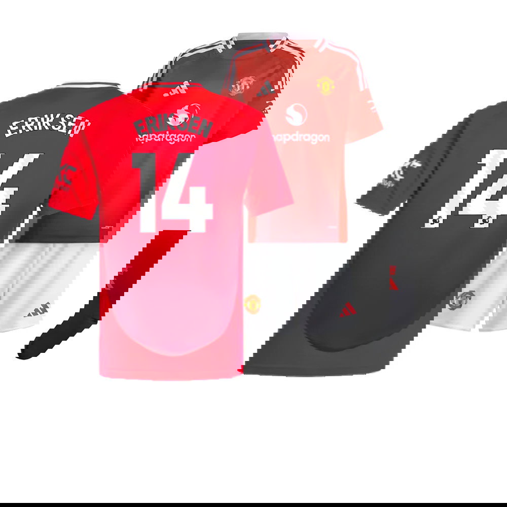 2024-2025 Man Utd Home Mini Kit (Eriksen 14)