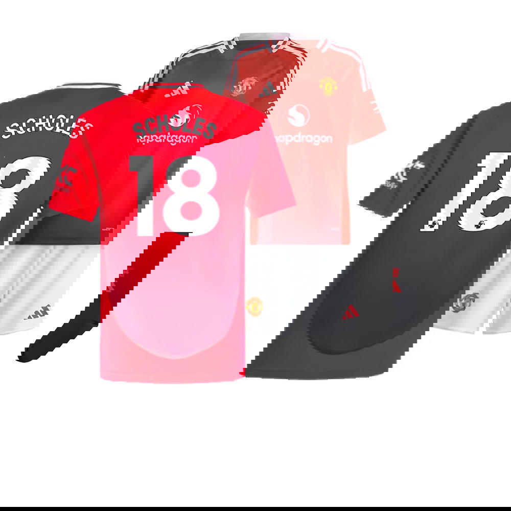 2024-2025 Man Utd Home Mini Kit (Scholes 18)