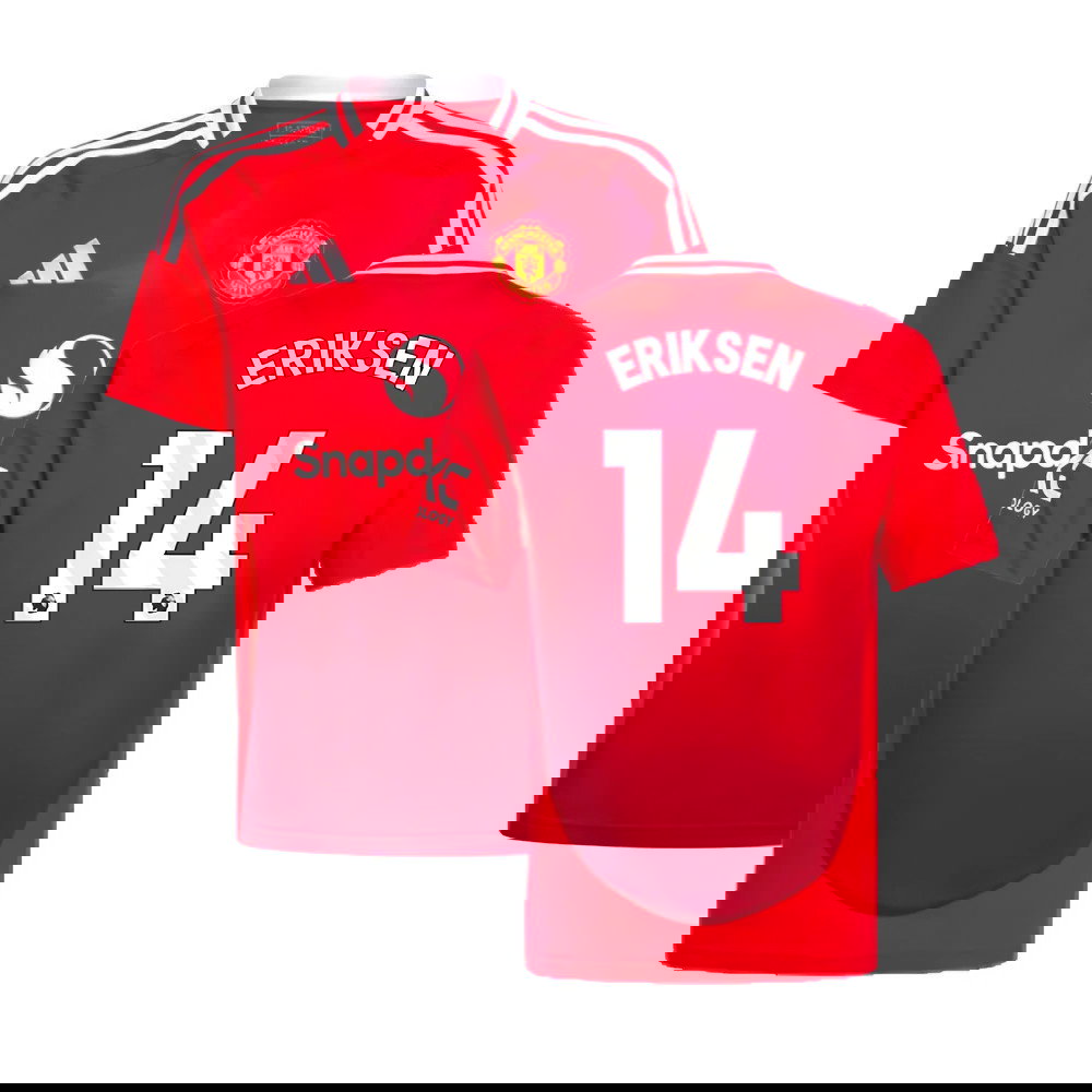 2024-2025 Man Utd Home Shirt (Kids) (Eriksen 14)