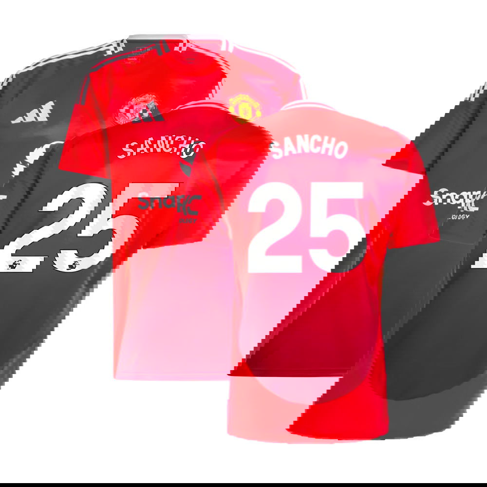 2024-2025 Man Utd Home Shirt (Sancho 25)