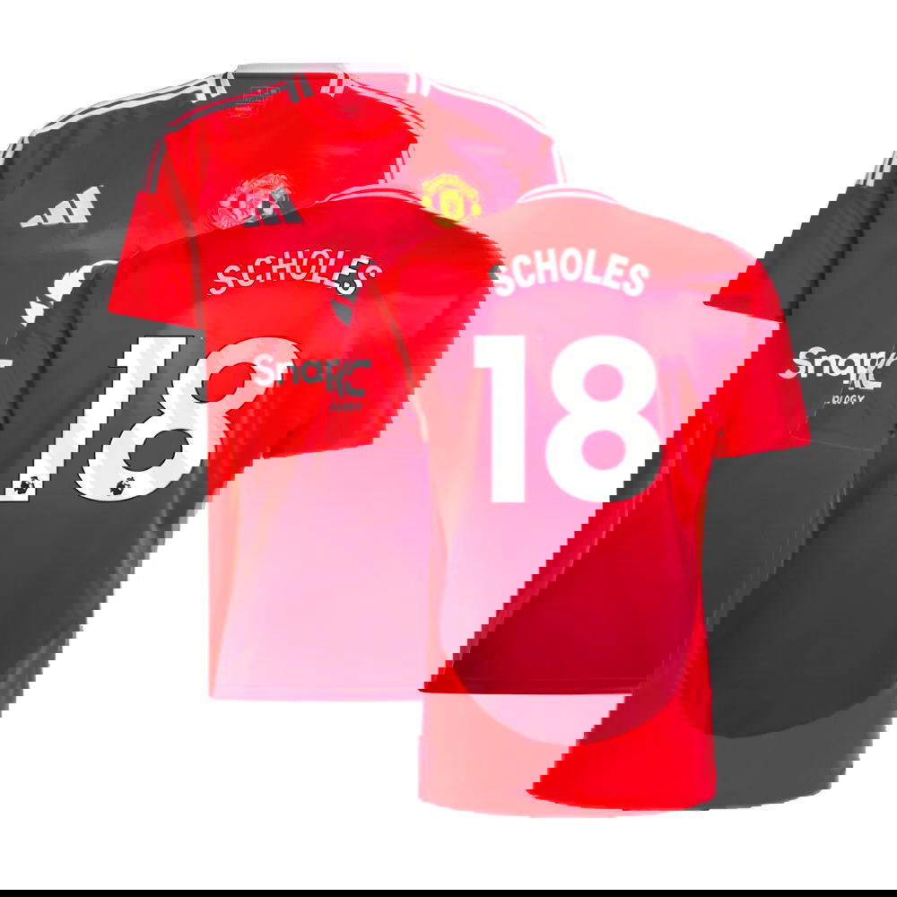 2024-2025 Man Utd Home Shirt (Scholes 18)