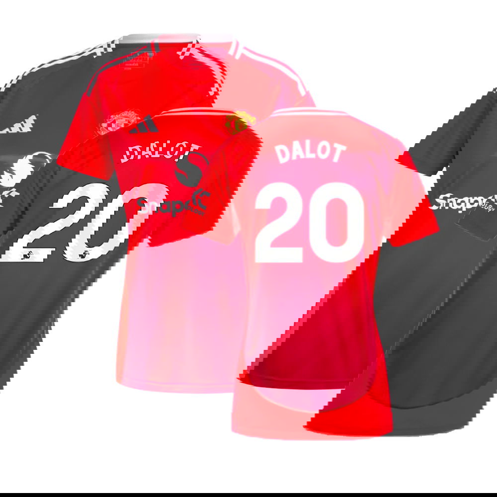 2024-2025 Man Utd Home Shirt (Womens) (Dalot 20)